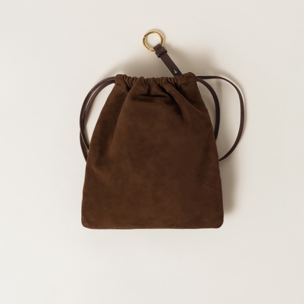 Suede pouch