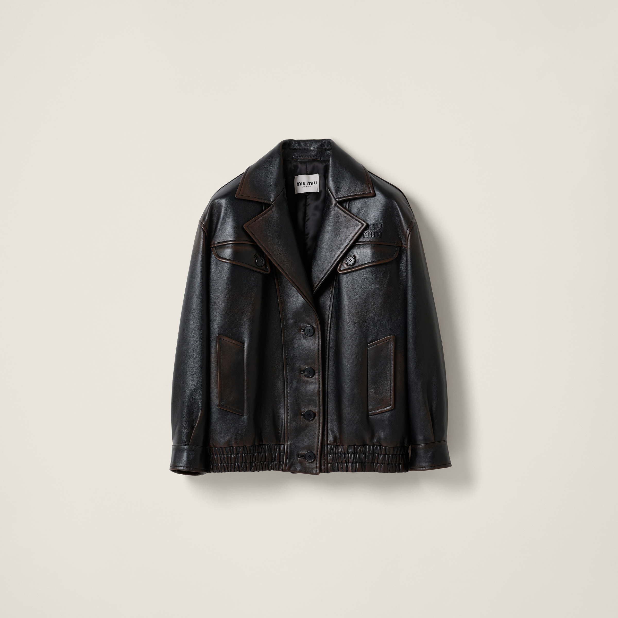Nappa leather jacket