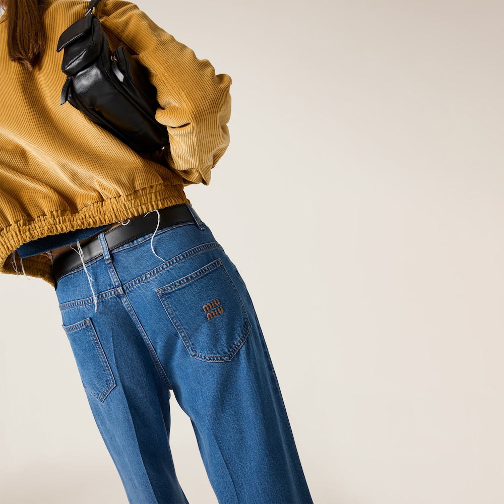 Five-pocket denim jeans