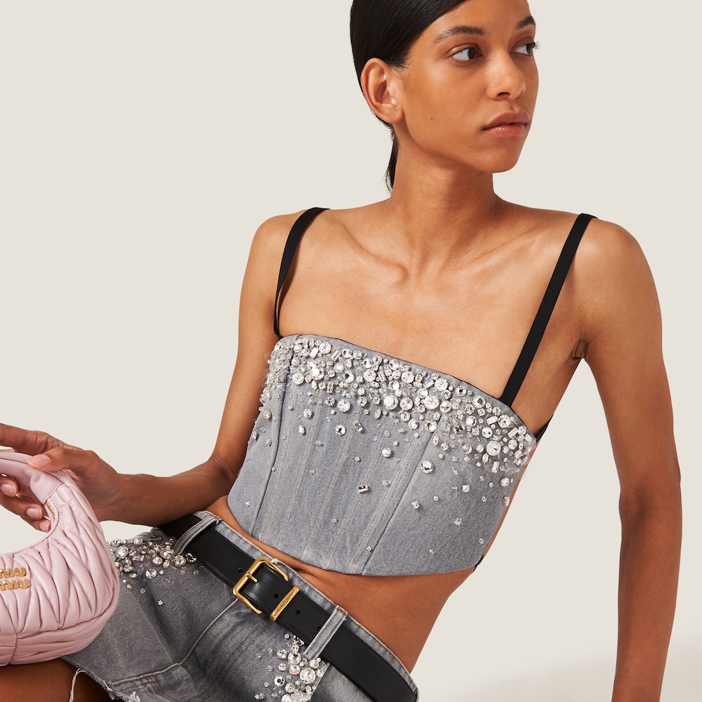 Denim top