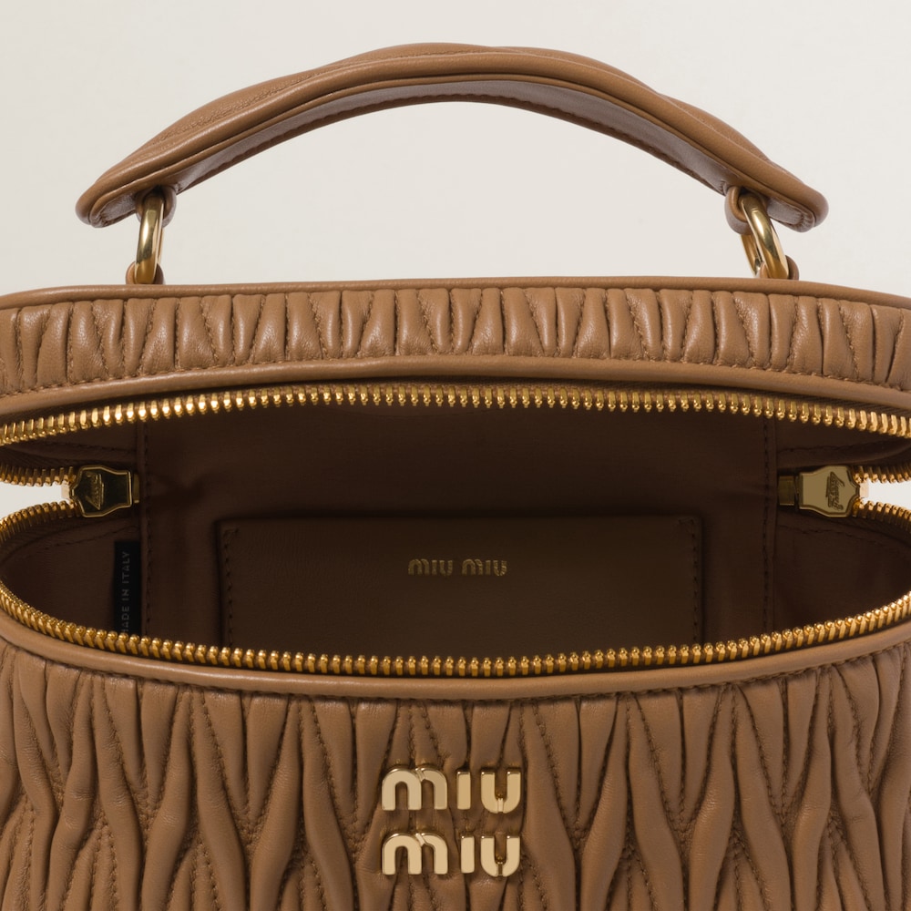 Matelassé nappa leather shoulder bag