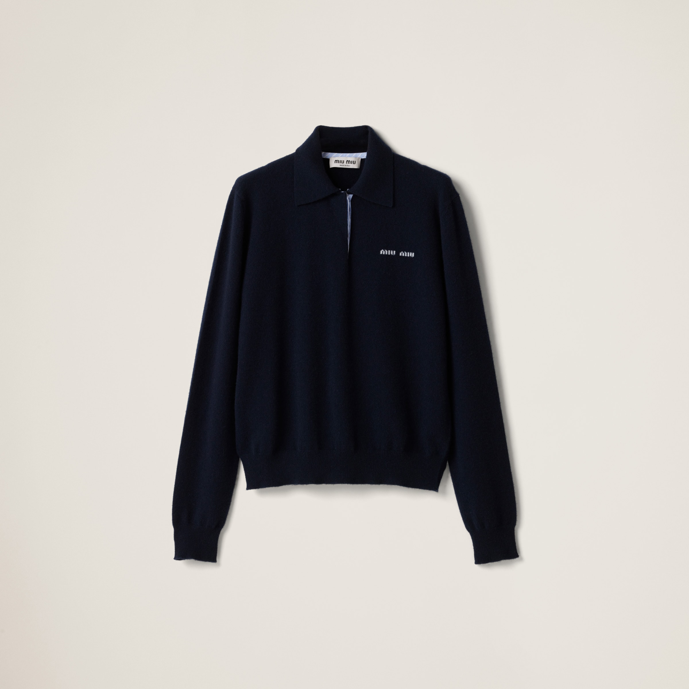 Cashmere polo sweater