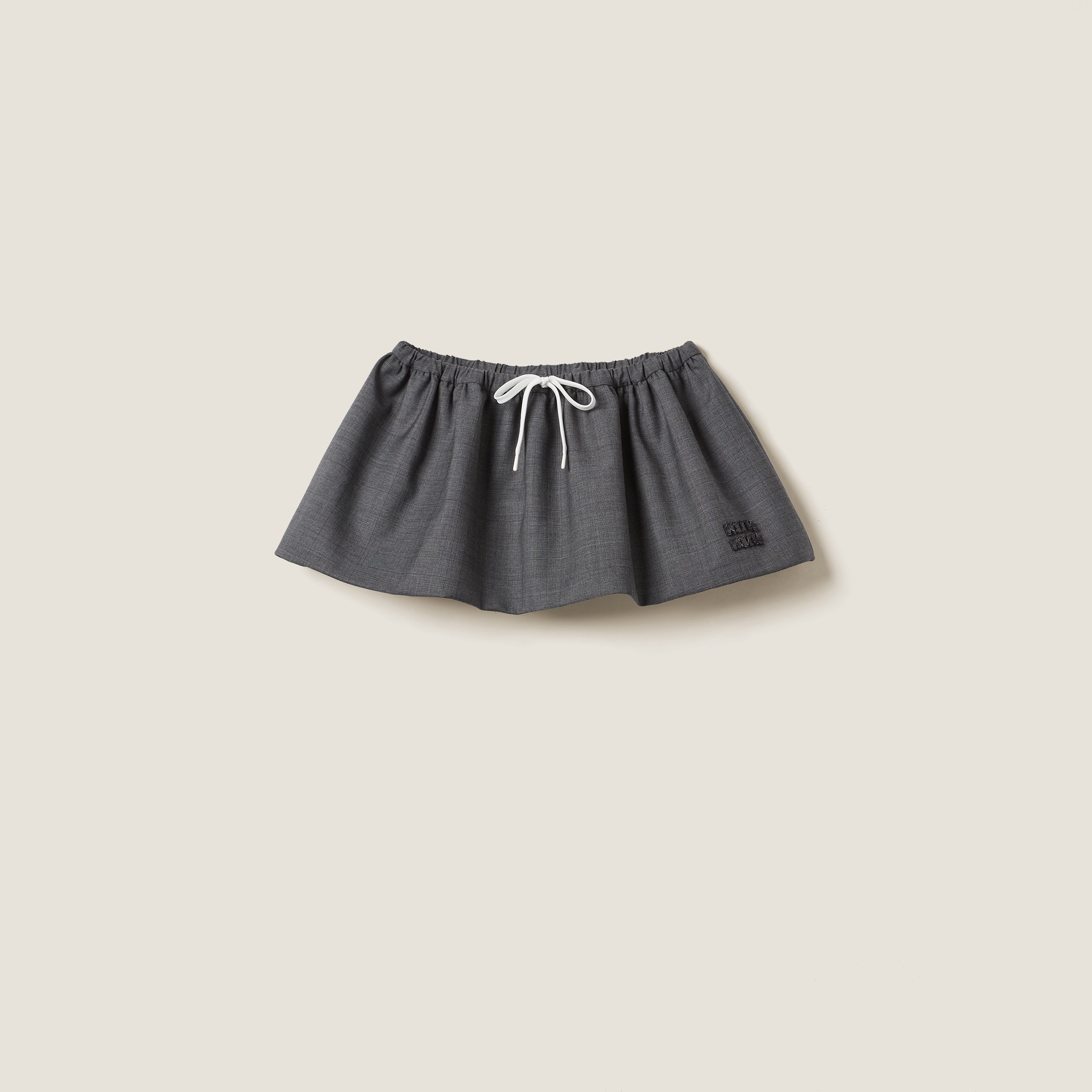 Prince of Wales check miniskirt