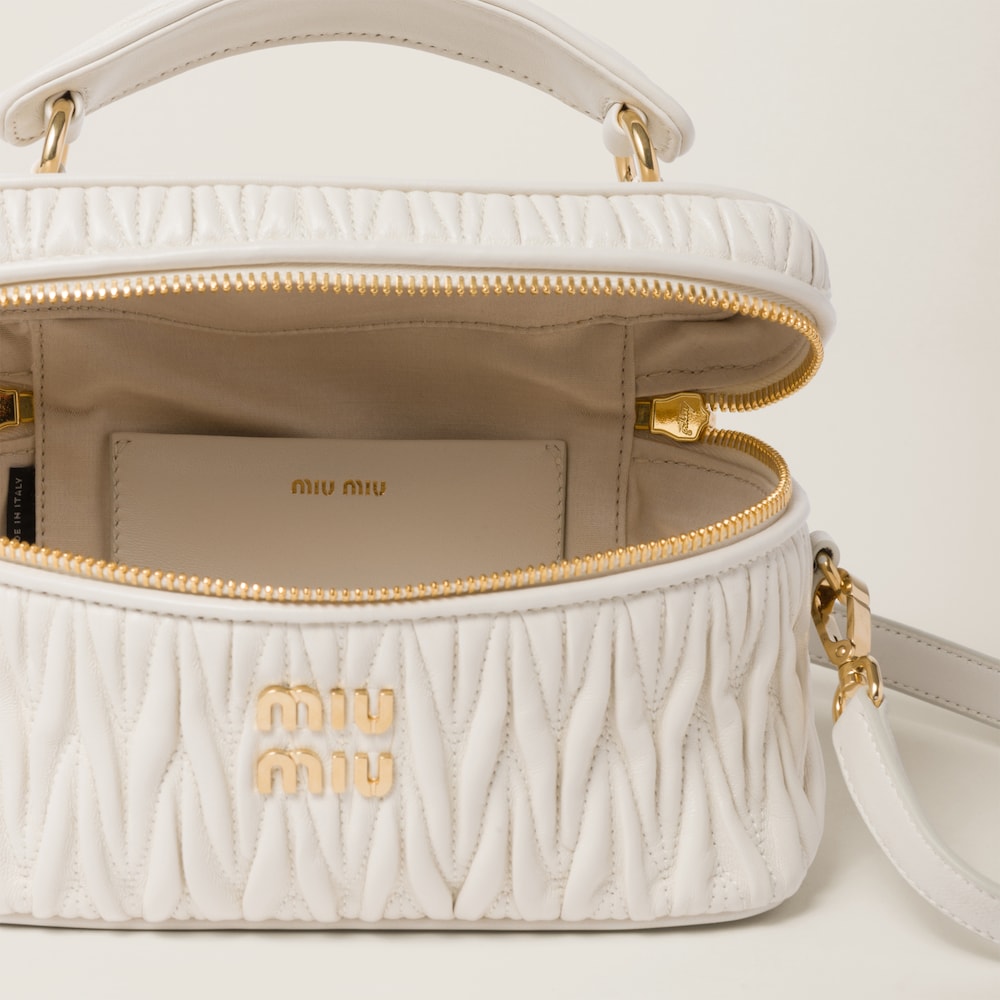 Matelassé nappa leather shoulder bag