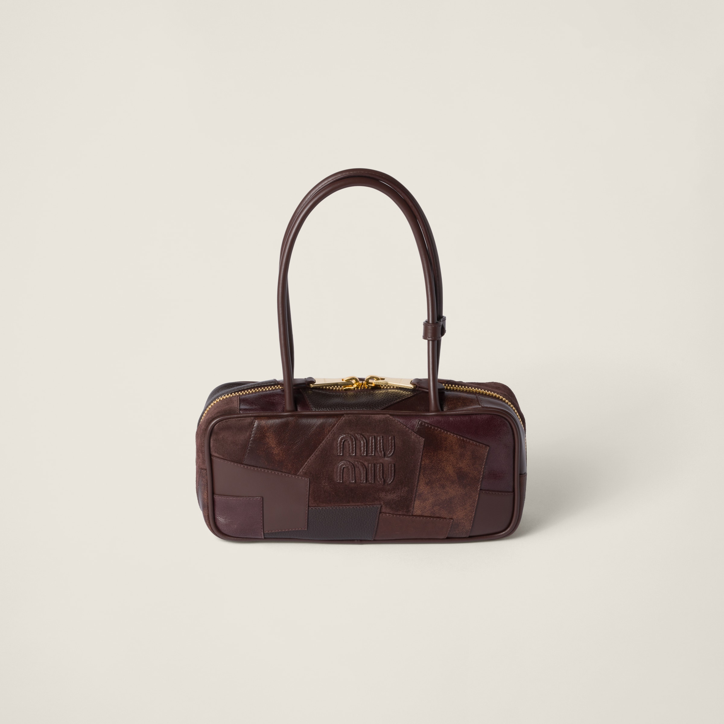Beau  leather patchwork bag