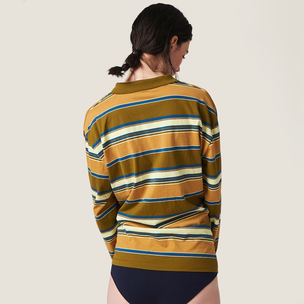 Cotton jersey polo shirt