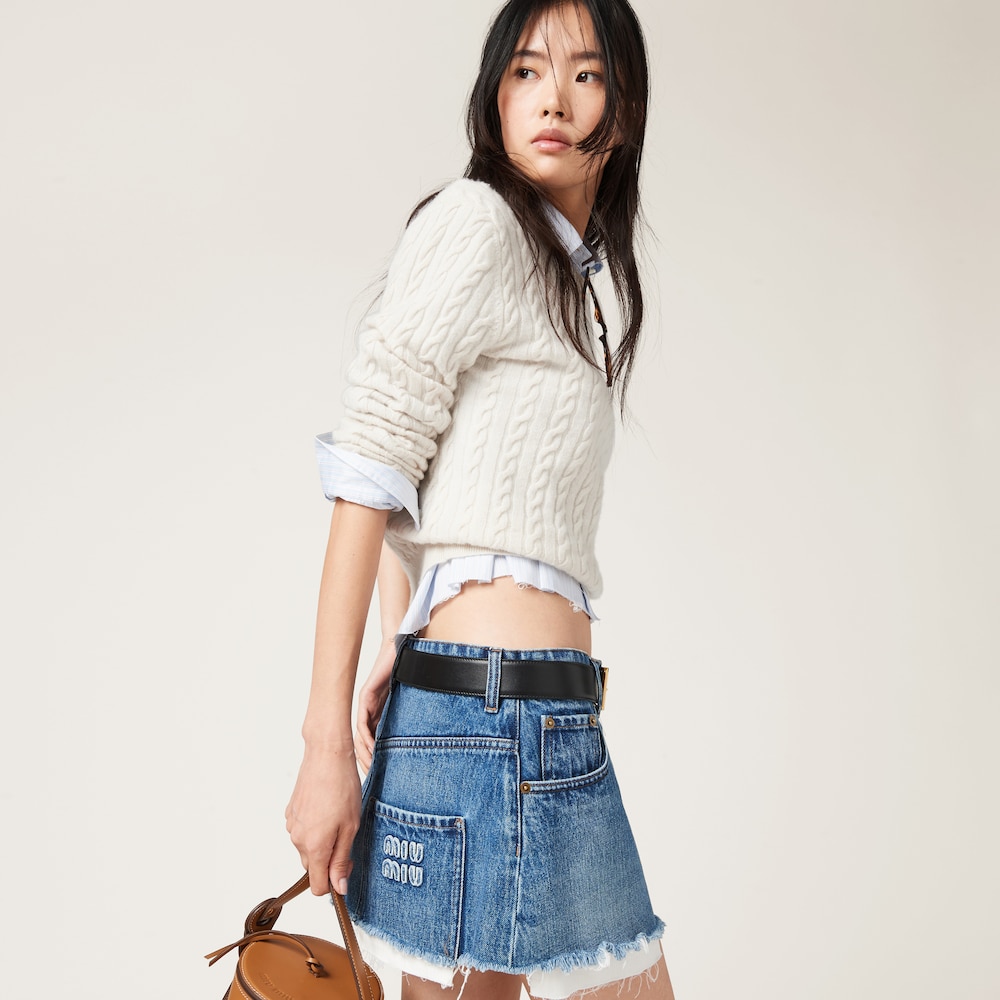 Denim miniskirt