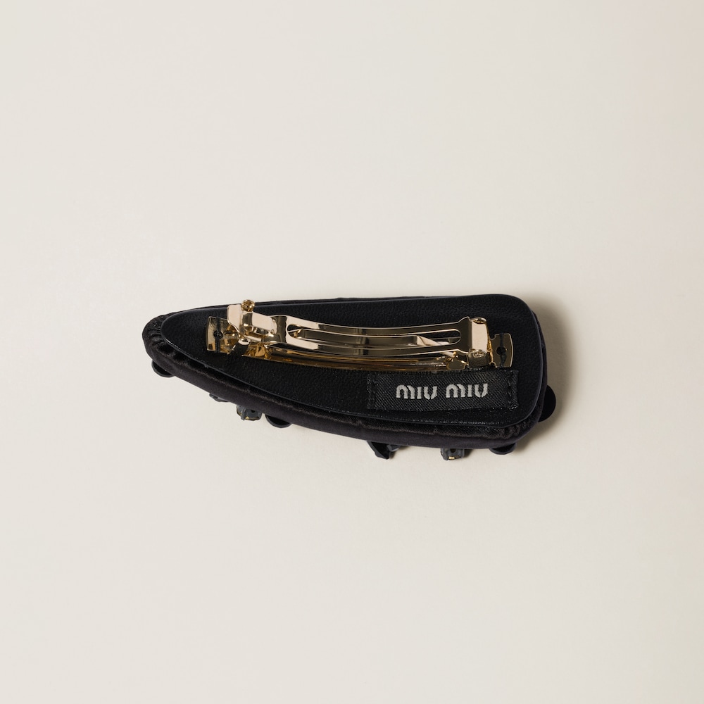 Satin hair clip