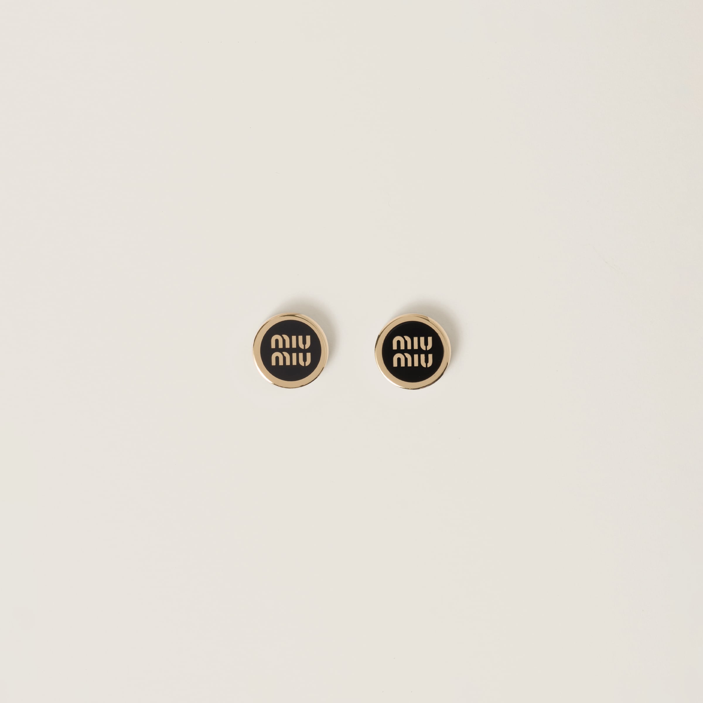 Enameled metal earrings