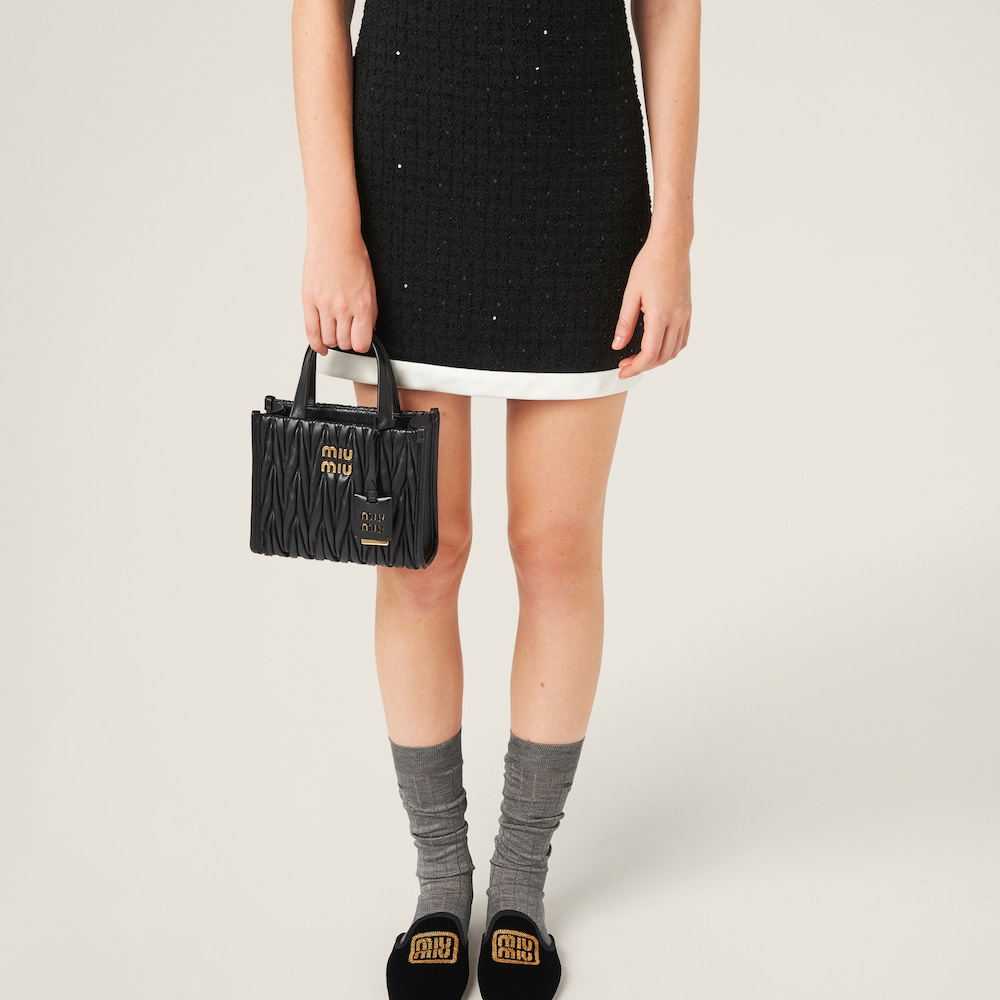 Sequined bouclé mini-dress