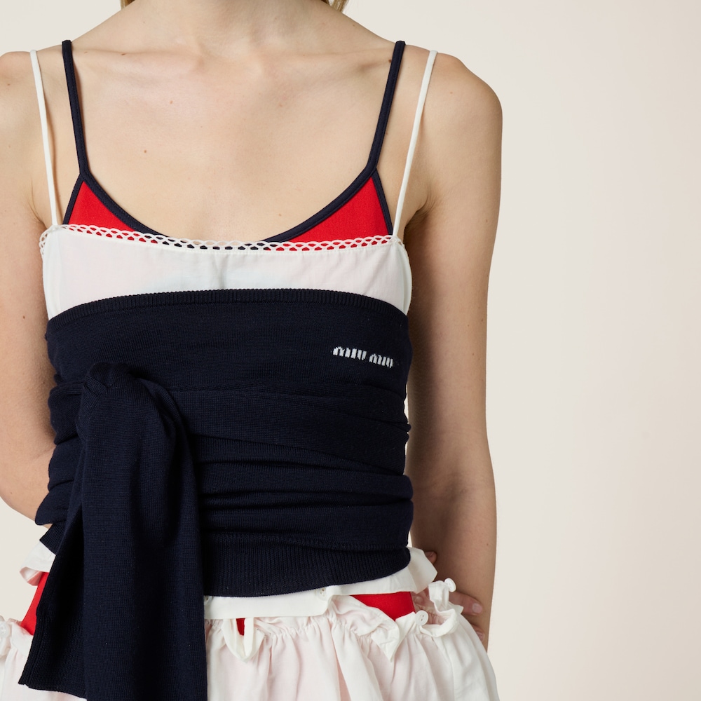 Slubbed poplin dress