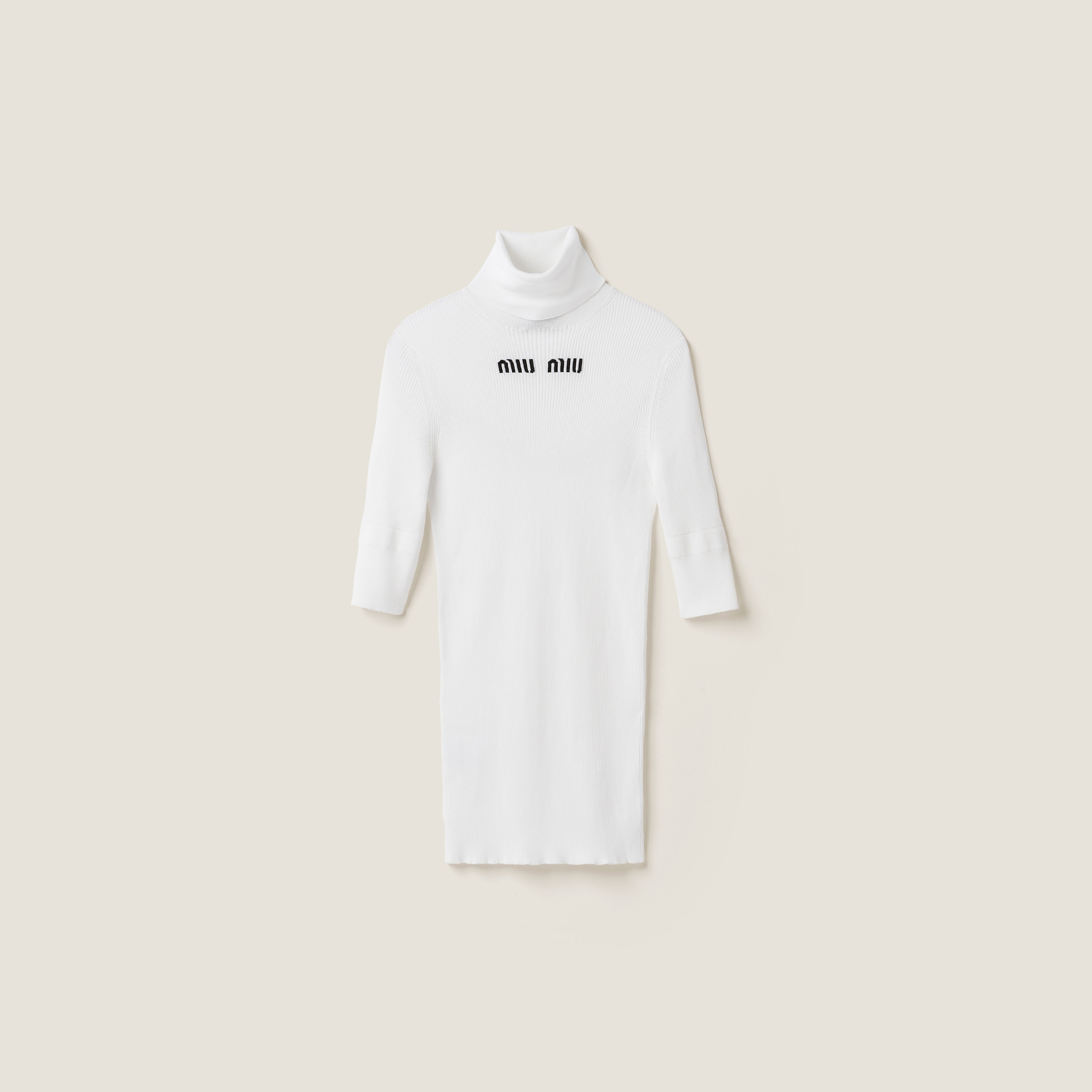 Cotton turtleneck jersey
