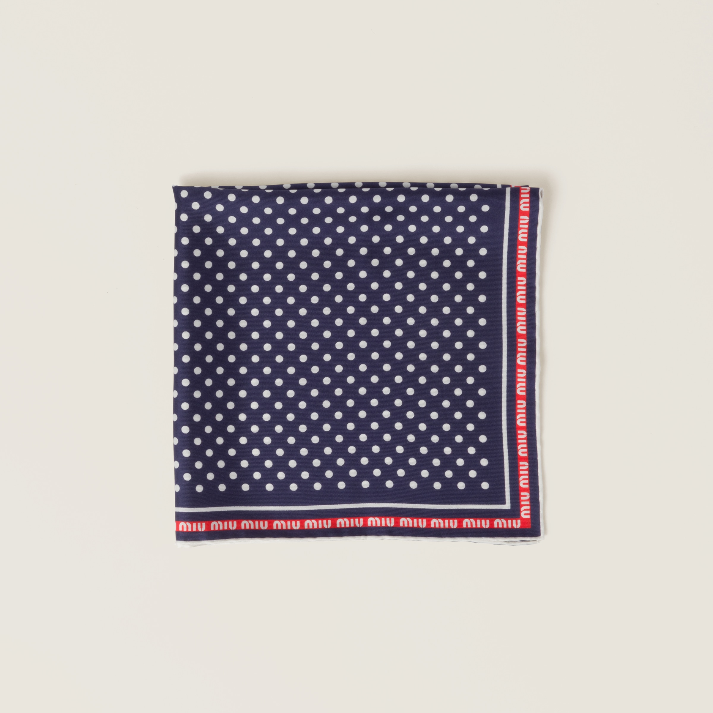Printed twill scarf