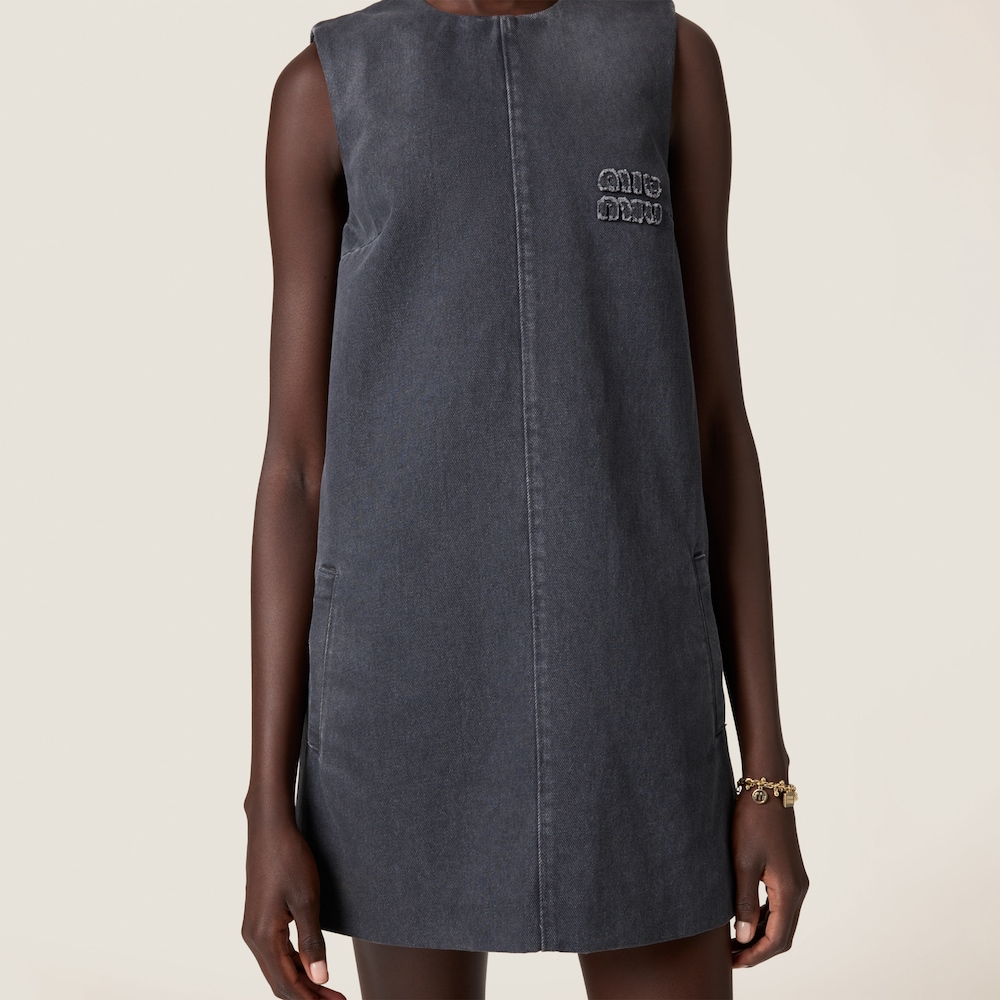 Drill mini-dress