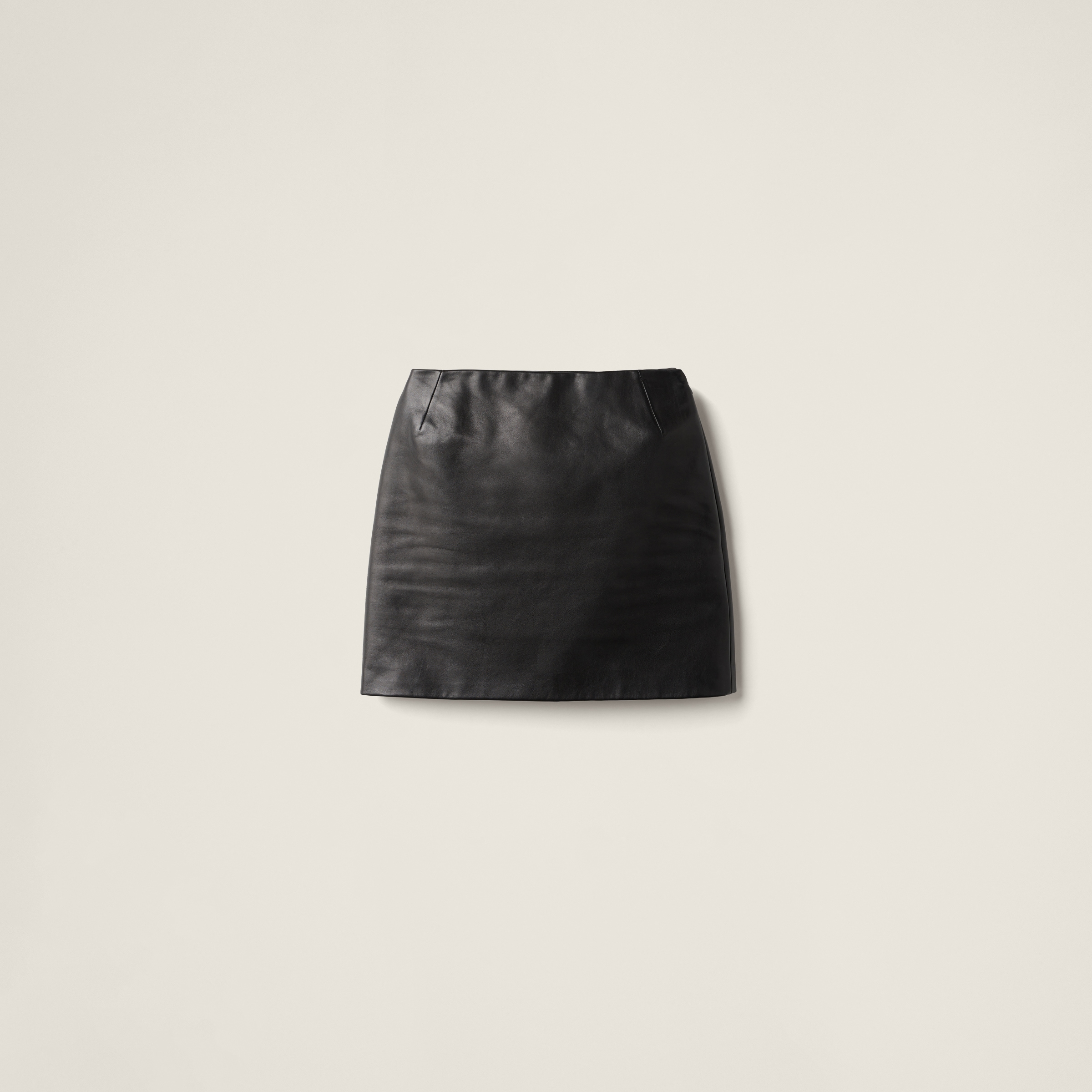 Leather miniskirt