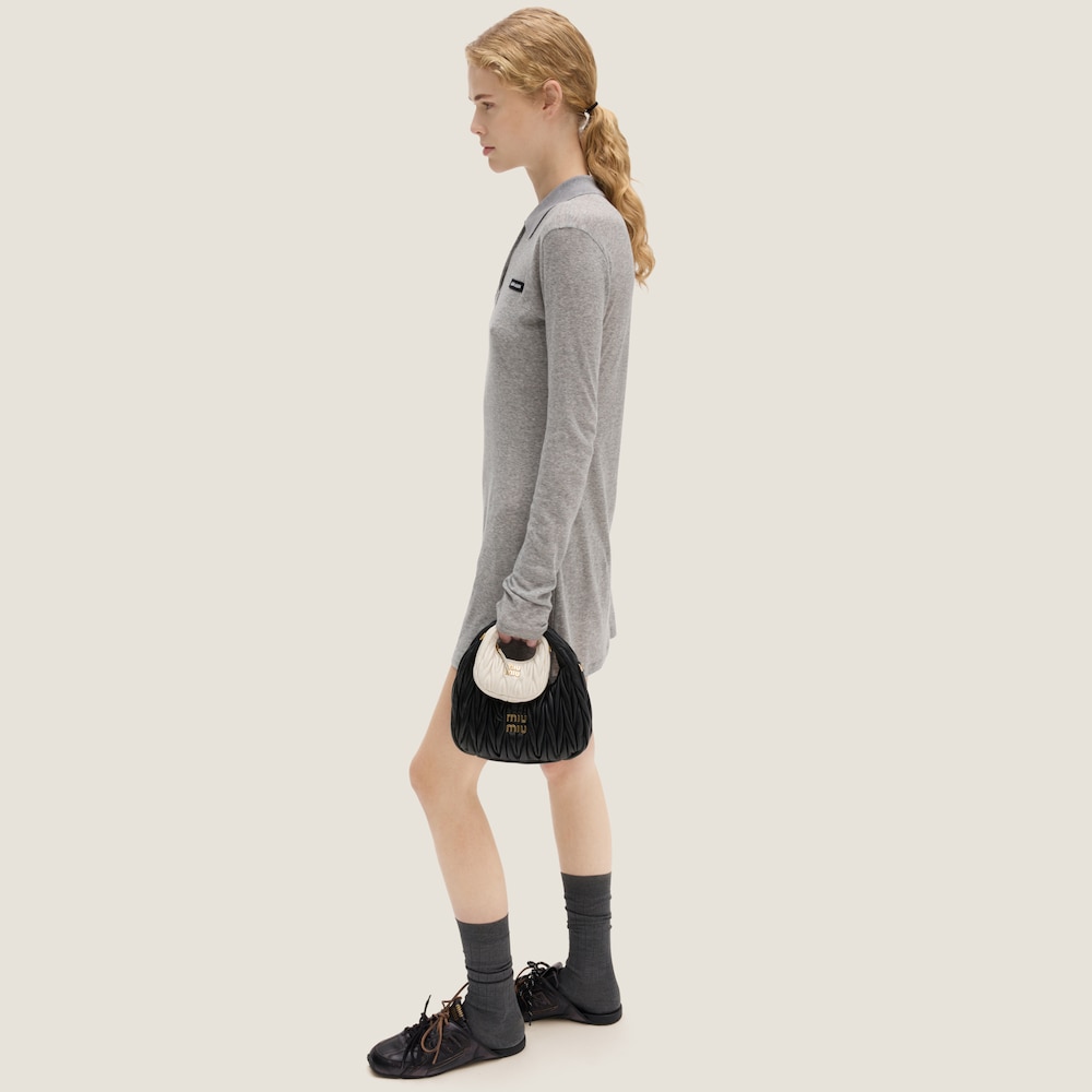 Ribbed jersey mini-dress