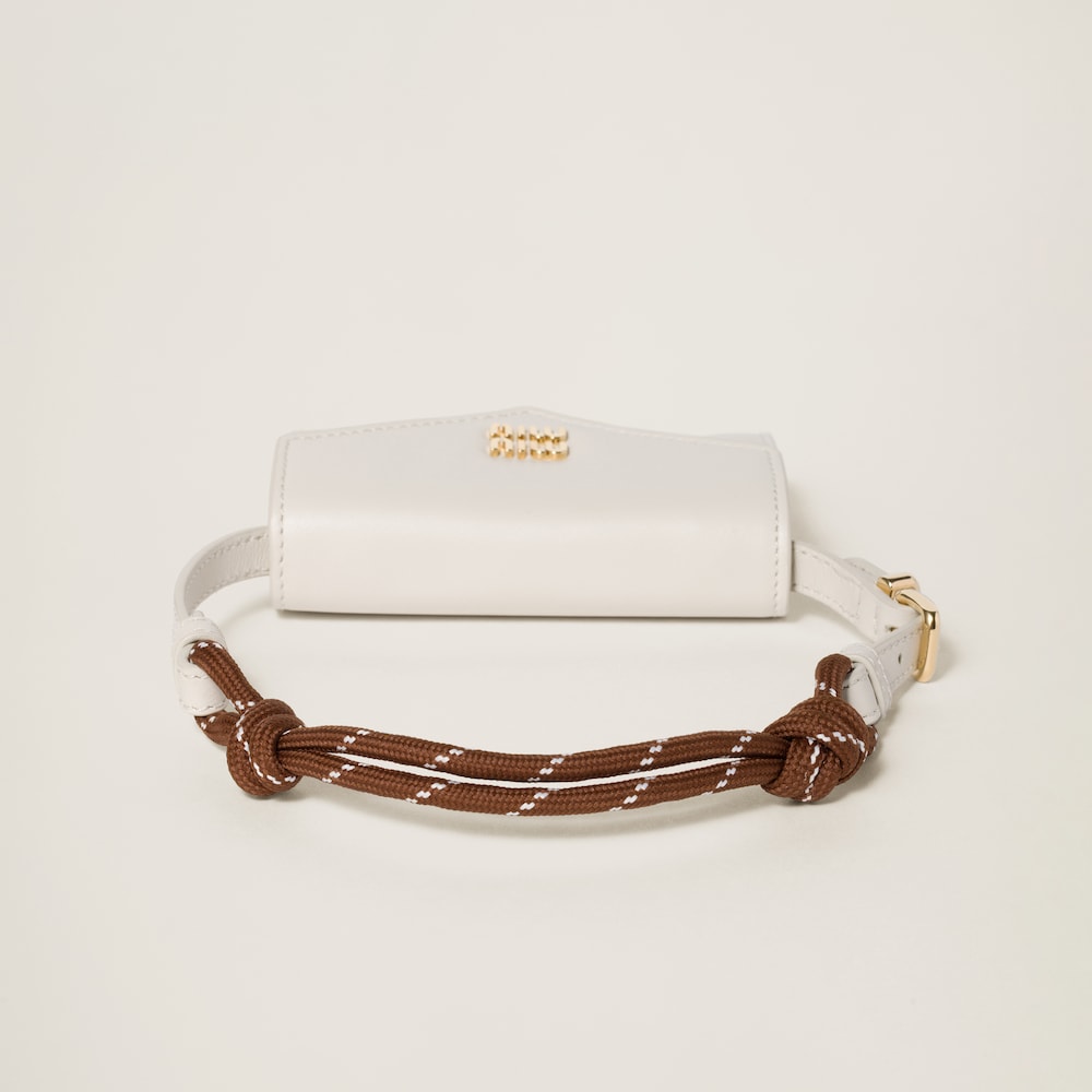 Leather shoulder wallet