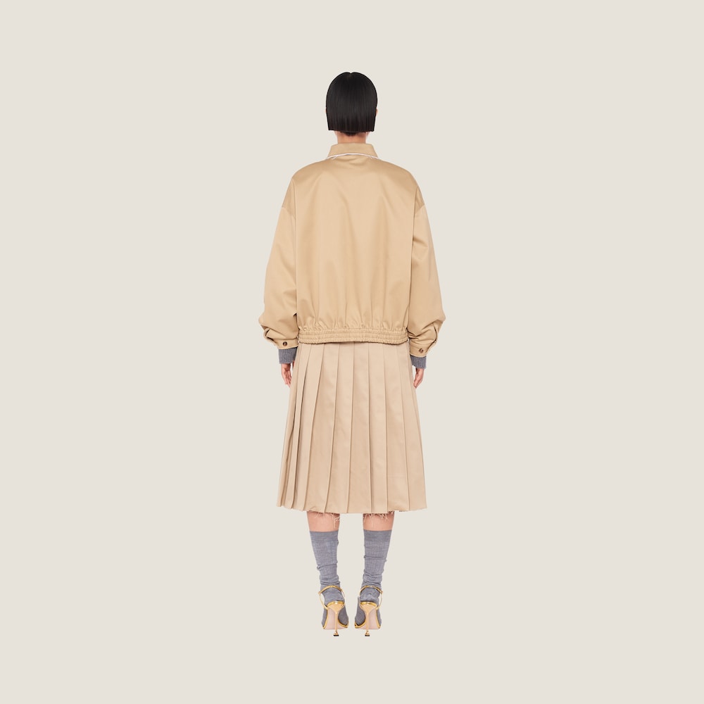 Oversized chino blouson jacket