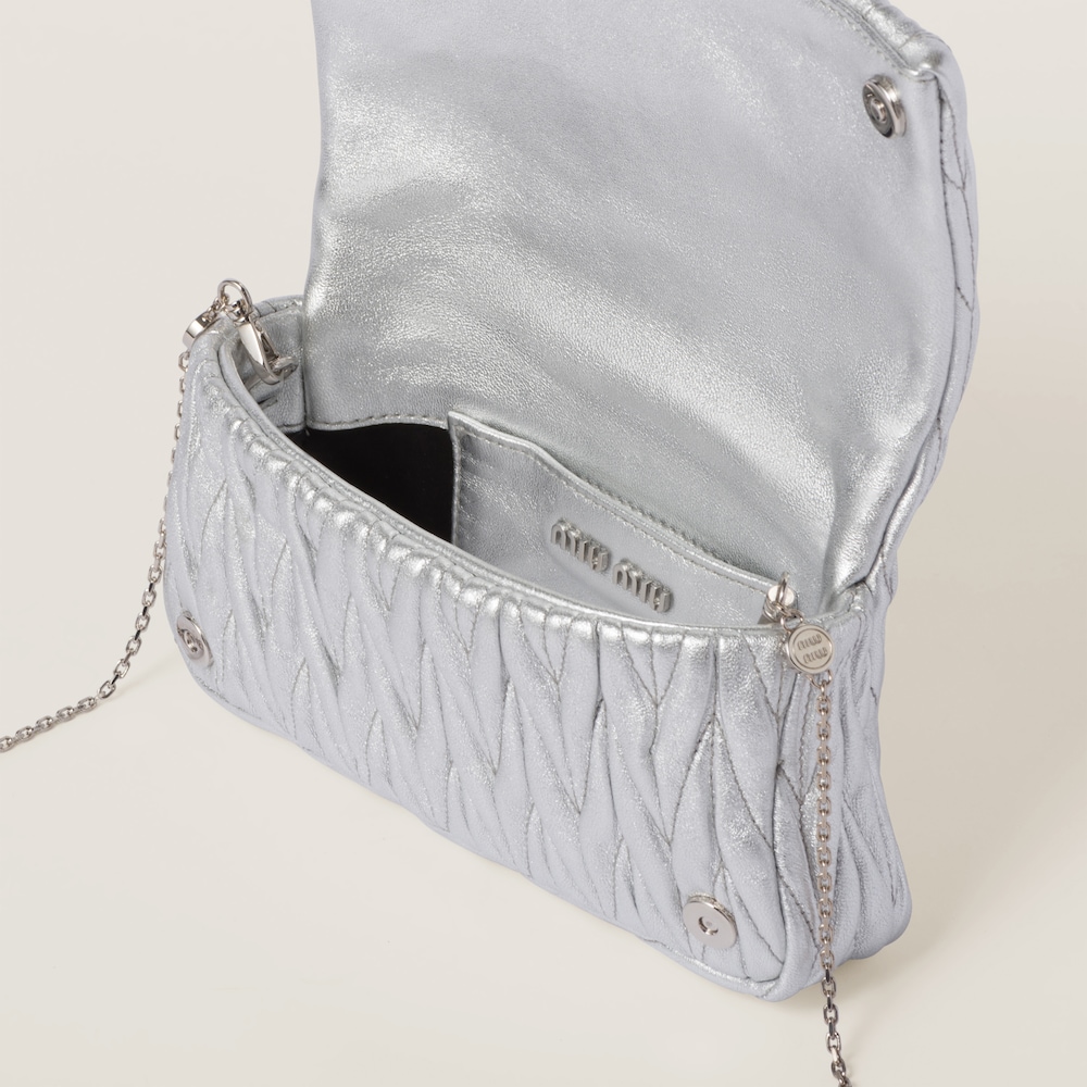 Matelassé nappa leather mini-bag
