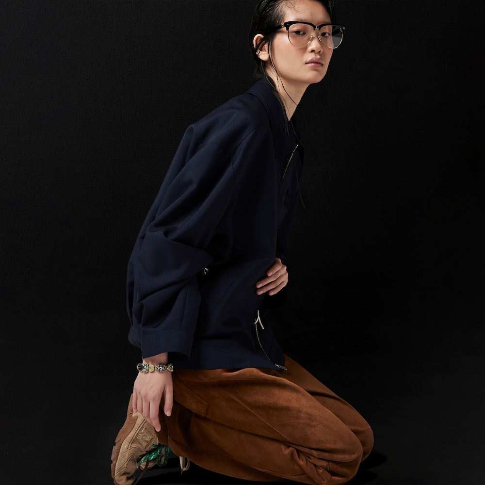 Suede pants