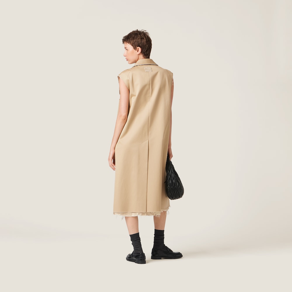 Single-breasted chino coat