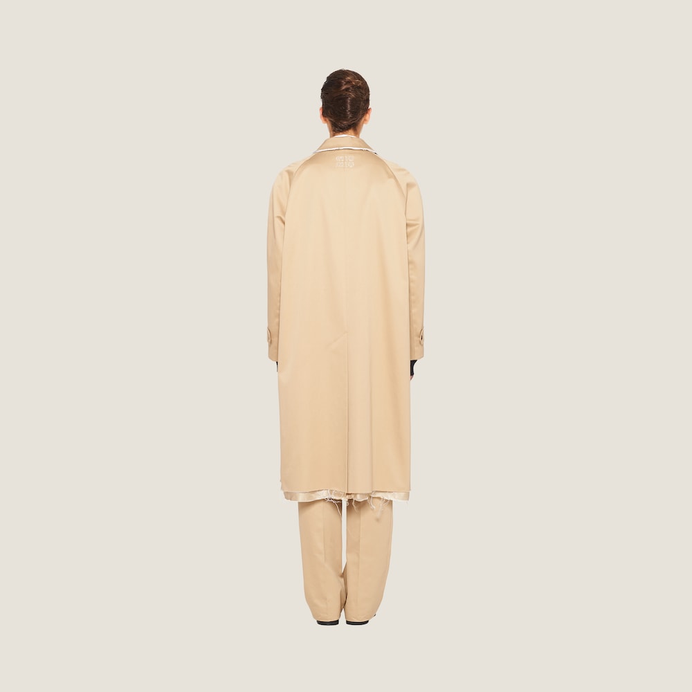 Single-breasted chino coat