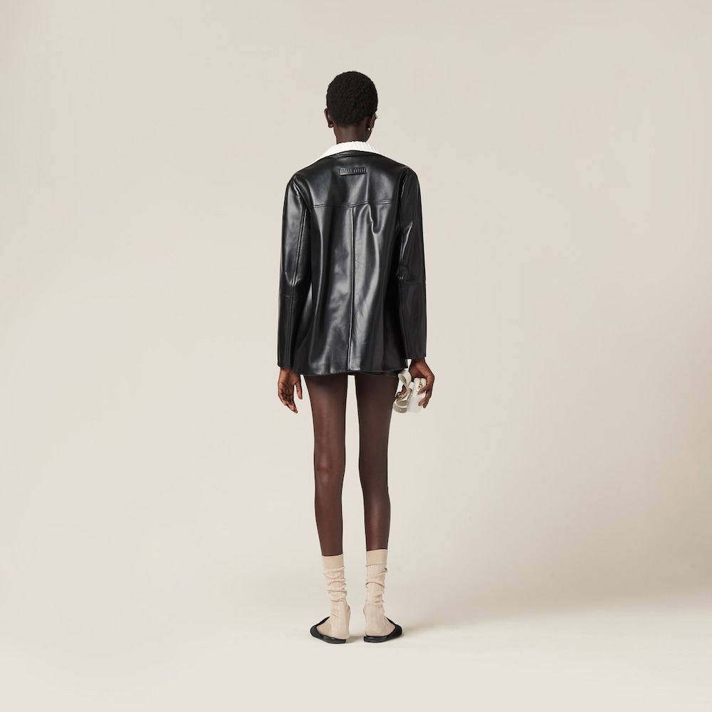 Nappa leather jacket