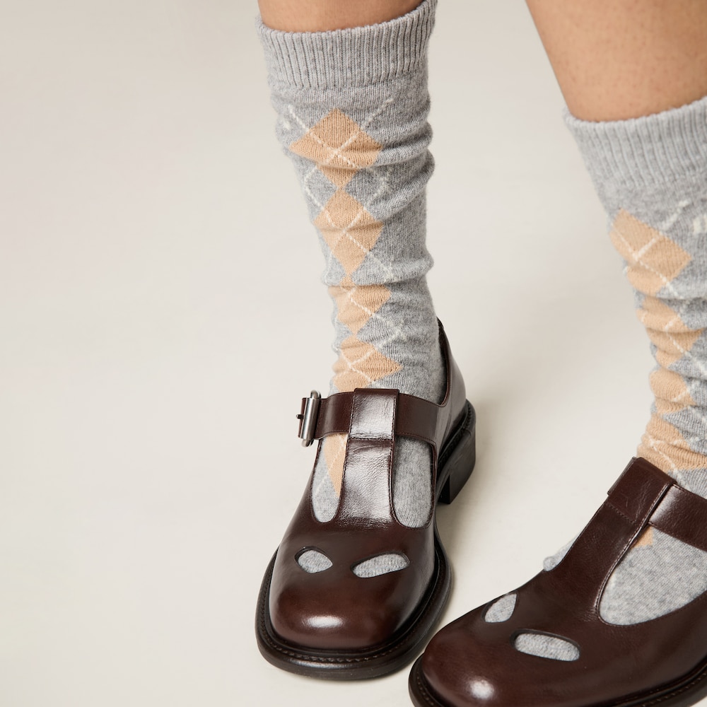 Wool and cashmere socks