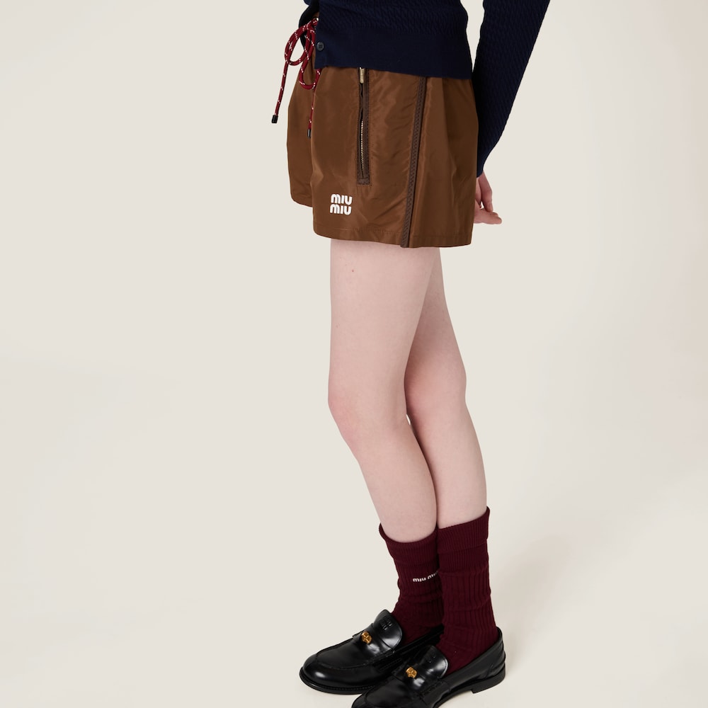 Technical fabric shorts