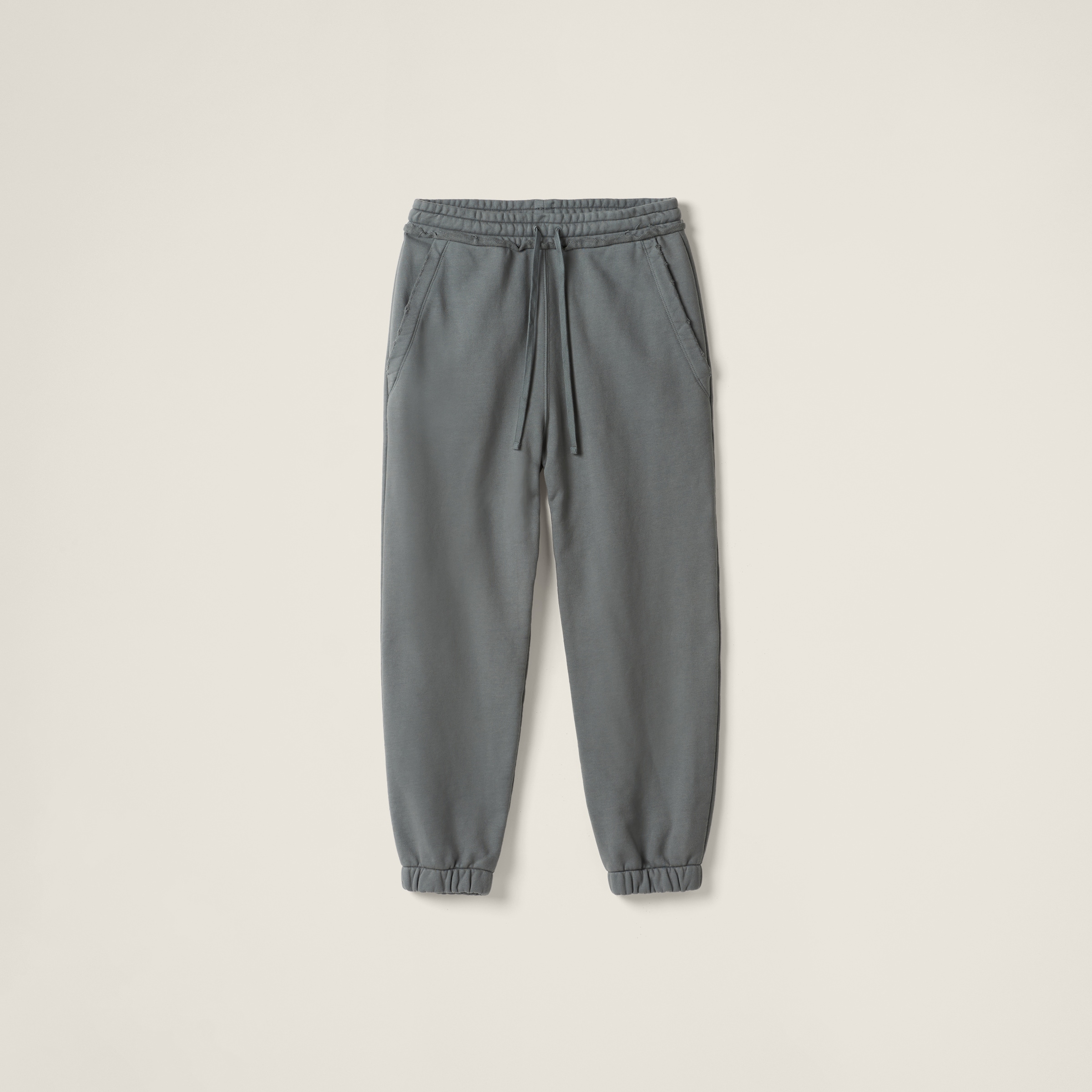 Garment-dyed cotton fleece pants