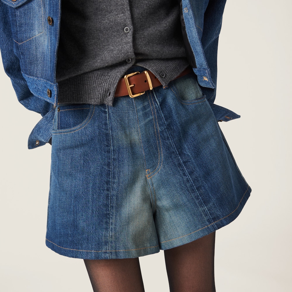 Denim shorts