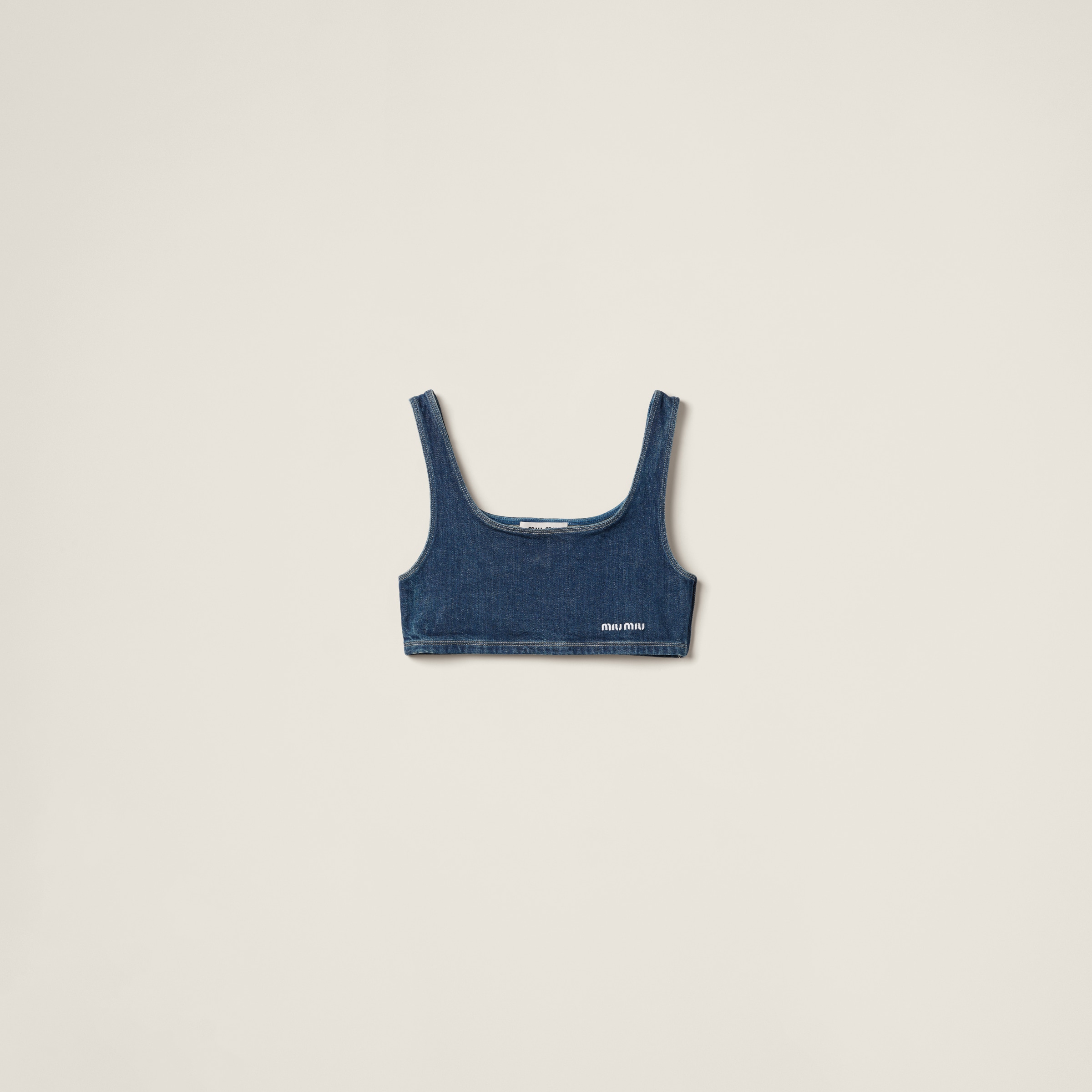 Stretch denim top