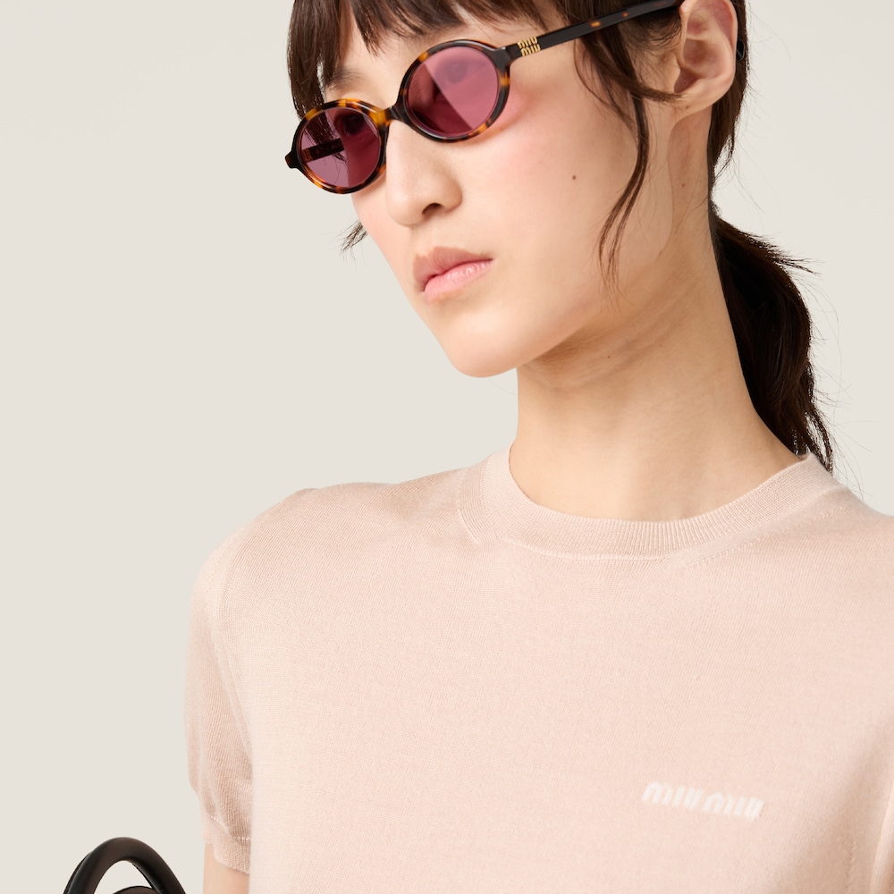 Cashmere and silk sweater