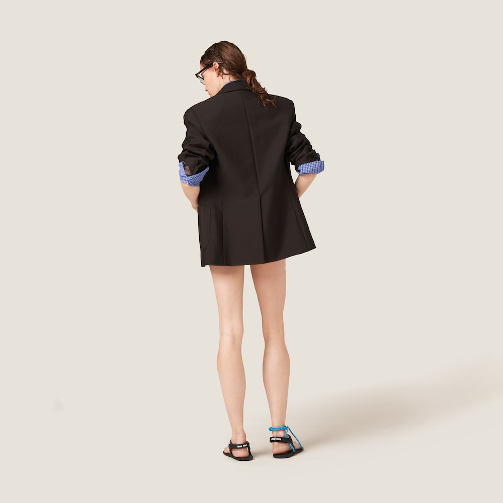 Single-breasted mohair jacket