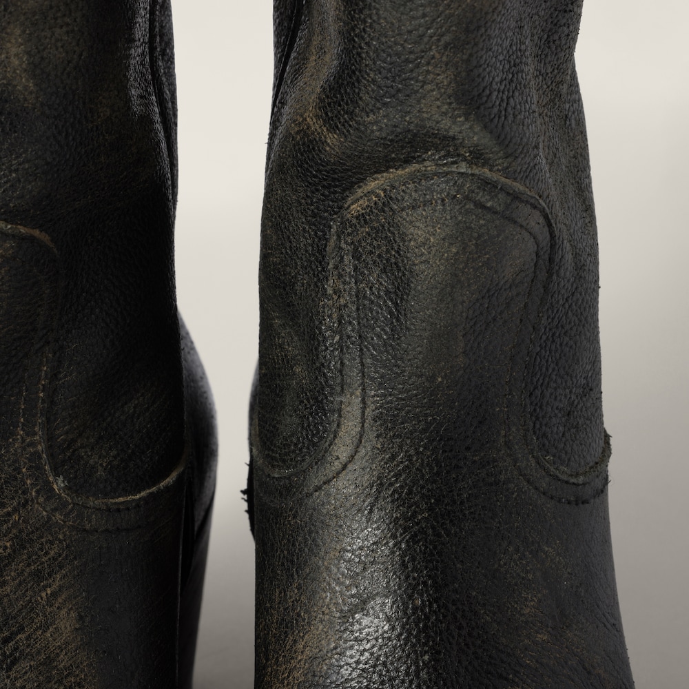 Leather boots