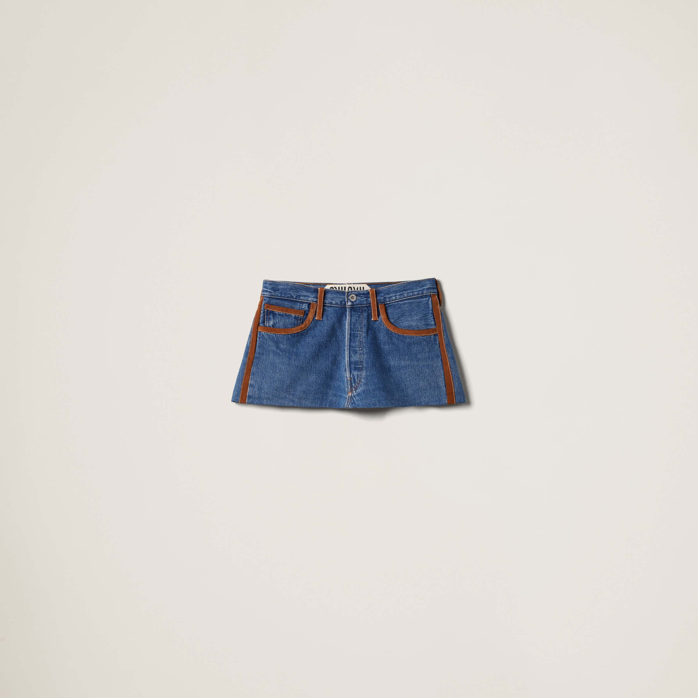 Denim miniskirt