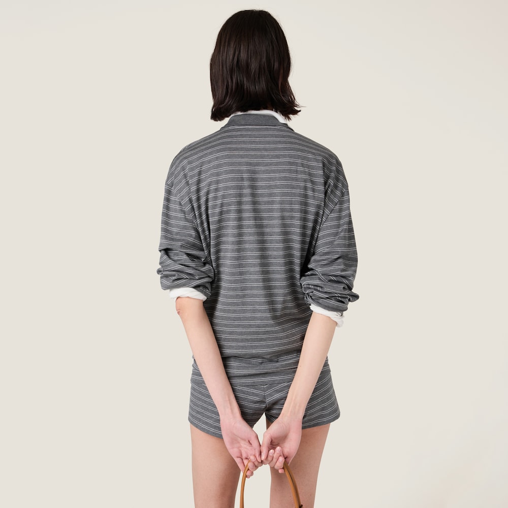 Cotton jersey polo shirt