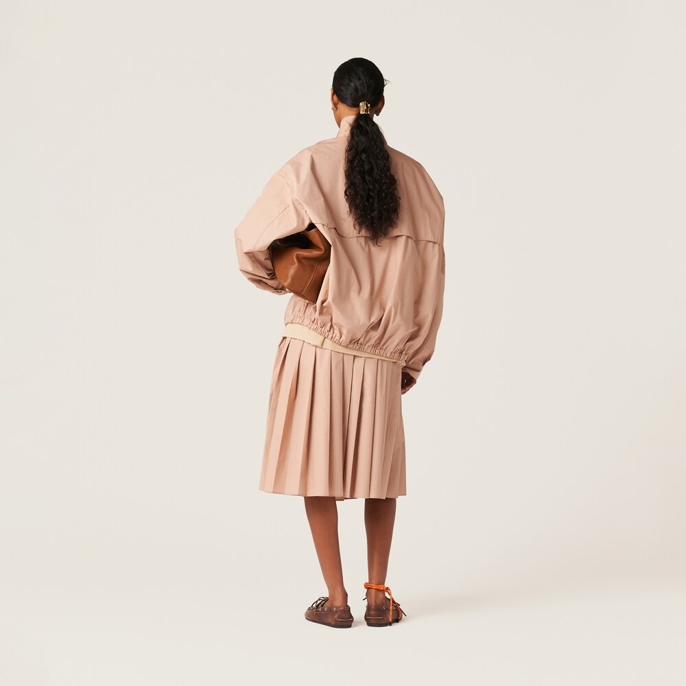 Poplin blouson jacket