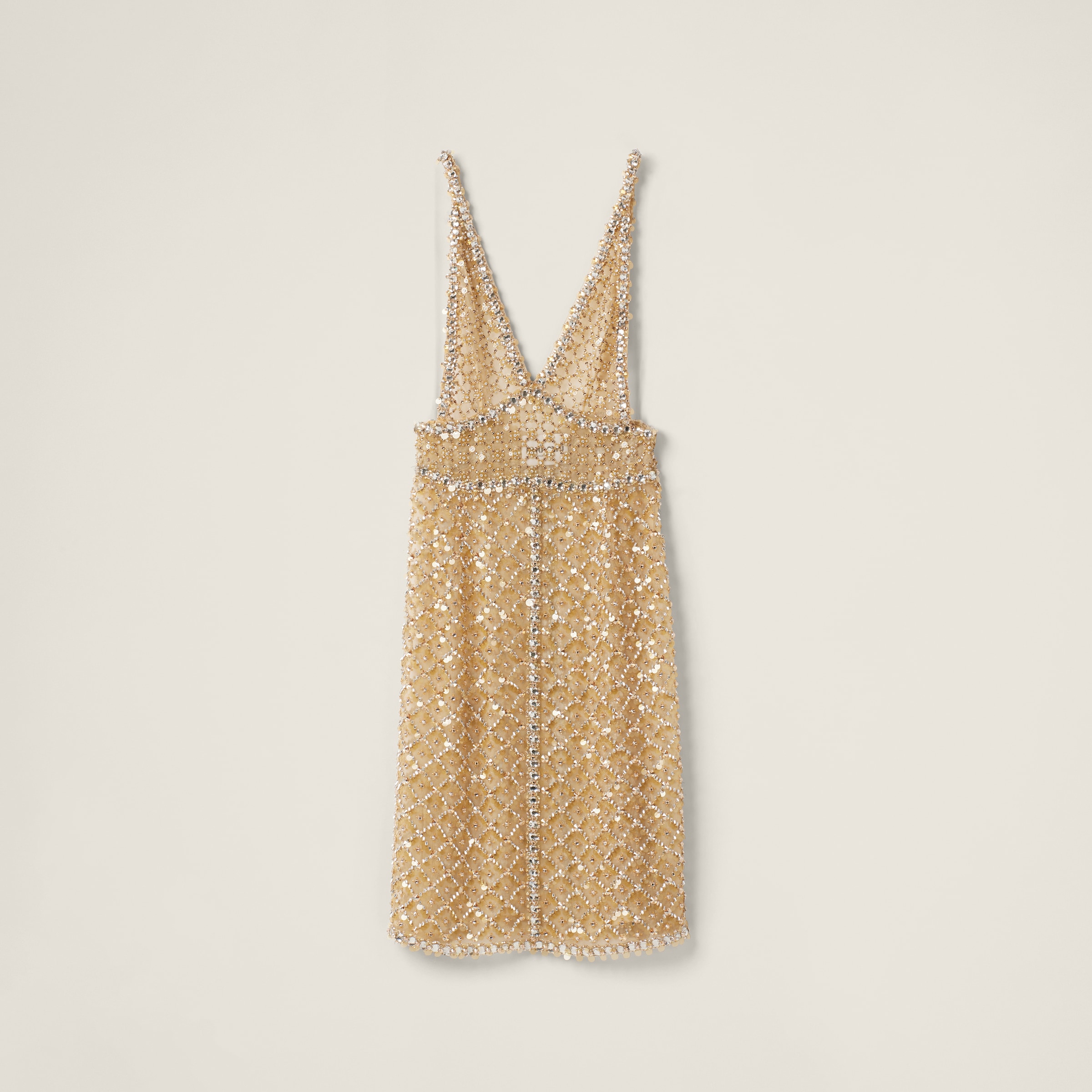Embroidered organza dress