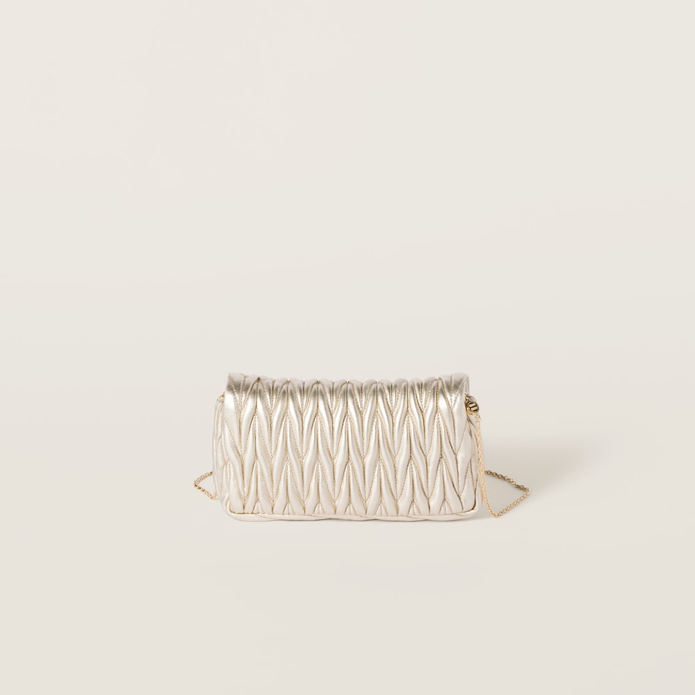 Matelassé nappa leather mini-bag