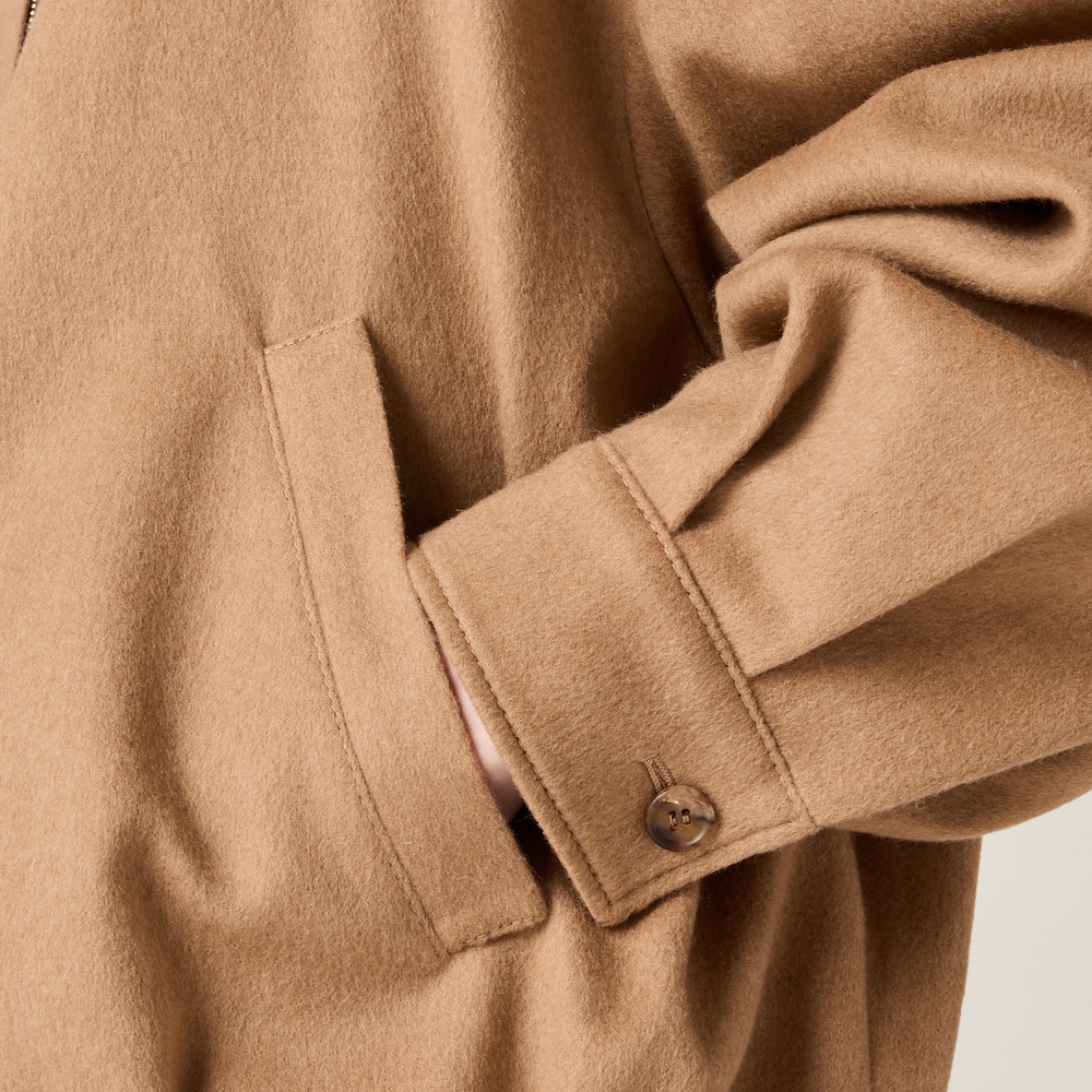 Camel-hair blouson