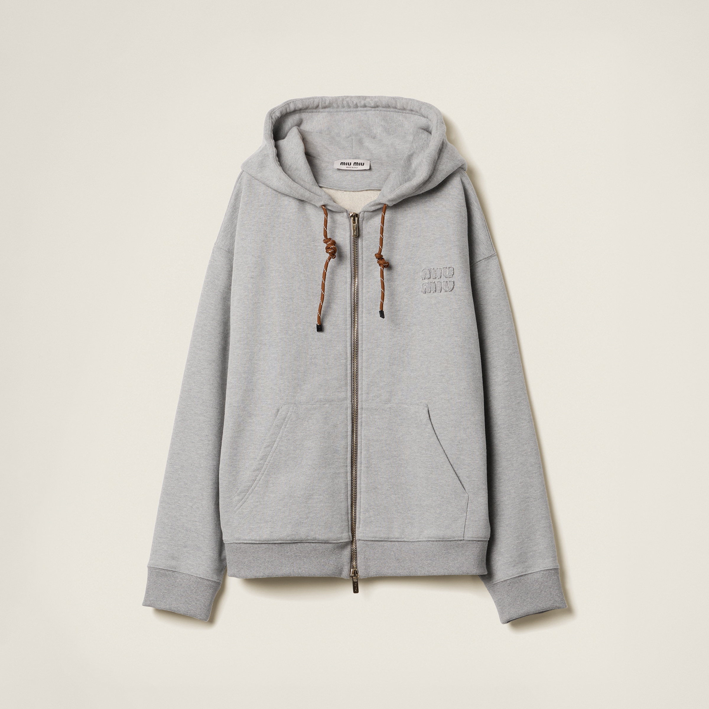 Cotton fleece sweatshirt
