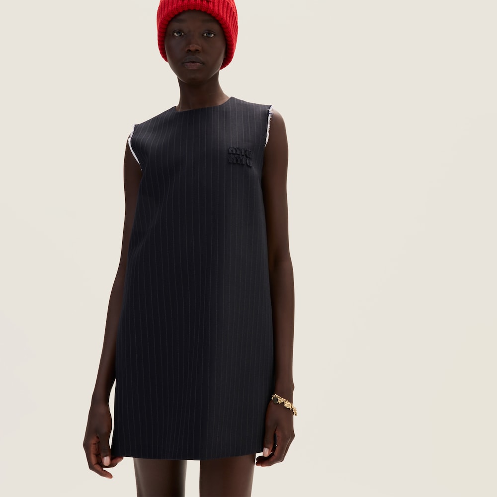 Pinstriped dress