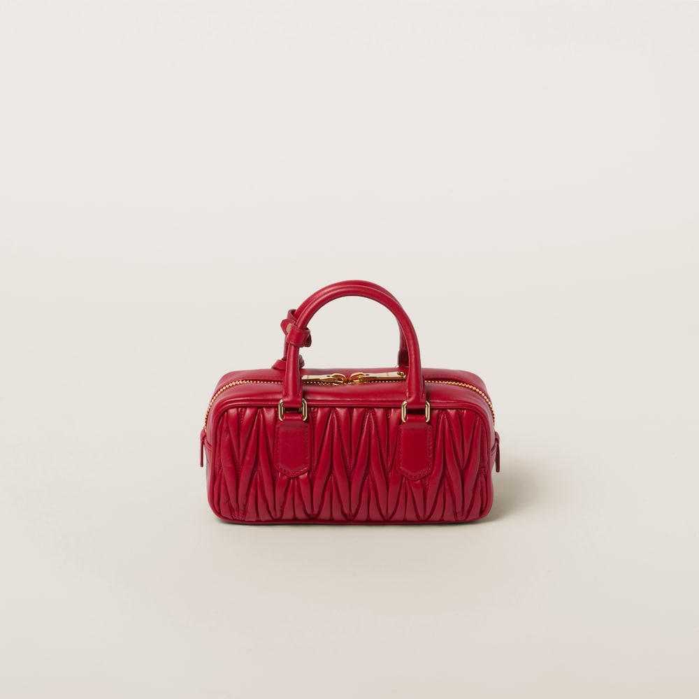 Arcadie matelassé nappa leather bag