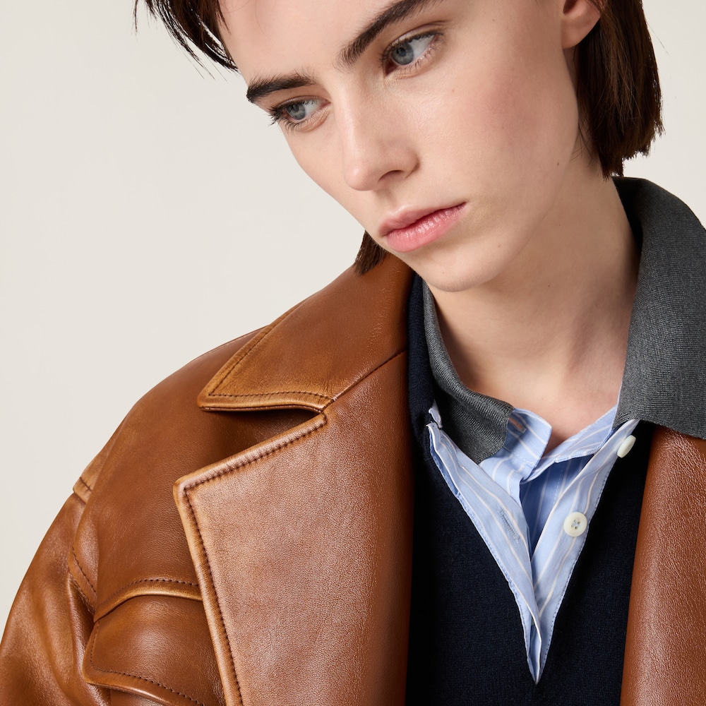 Nappa leather jacket