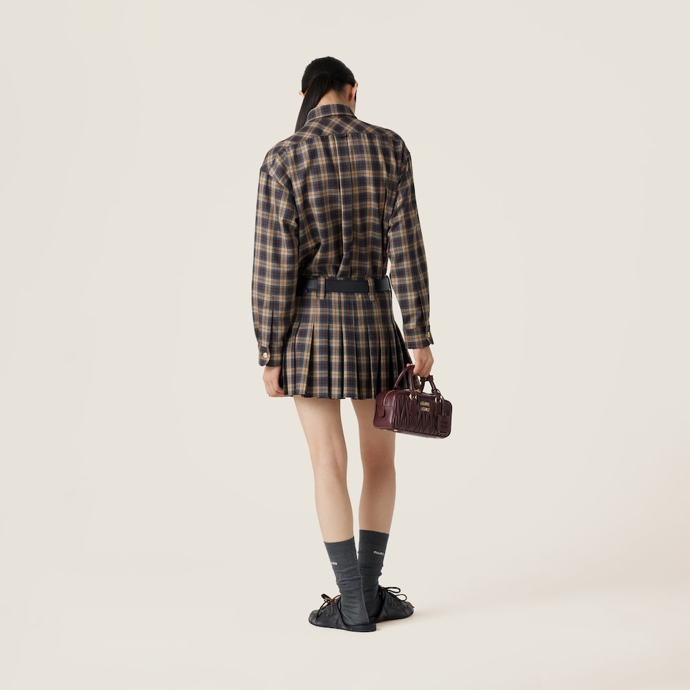Wool tartan shirt