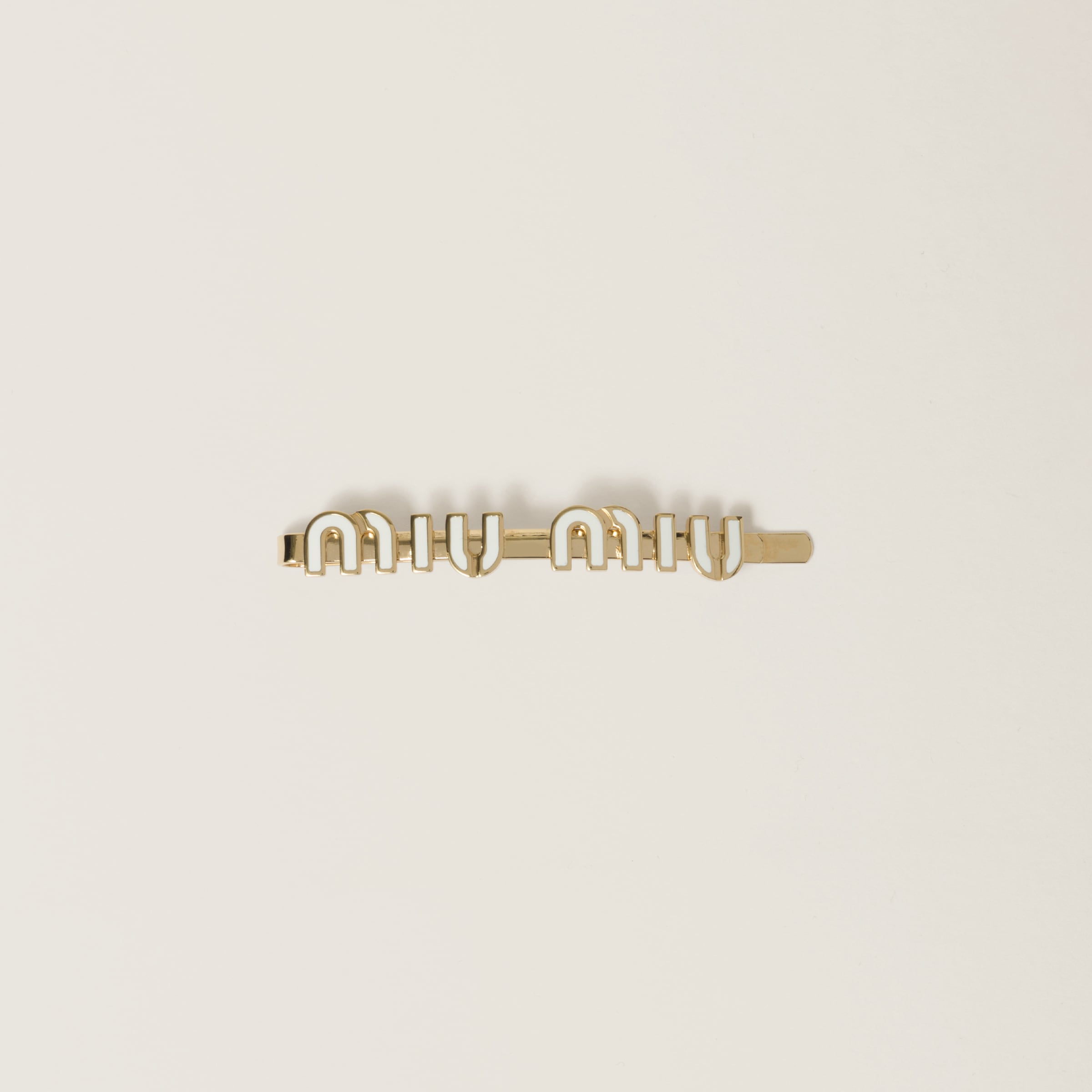 Enameled metal hair clip