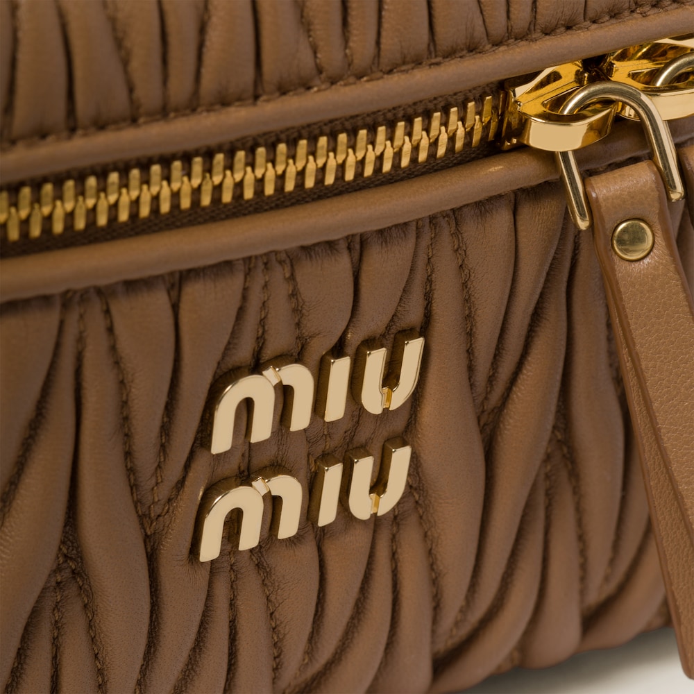 Matelassé nappa leather shoulder bag