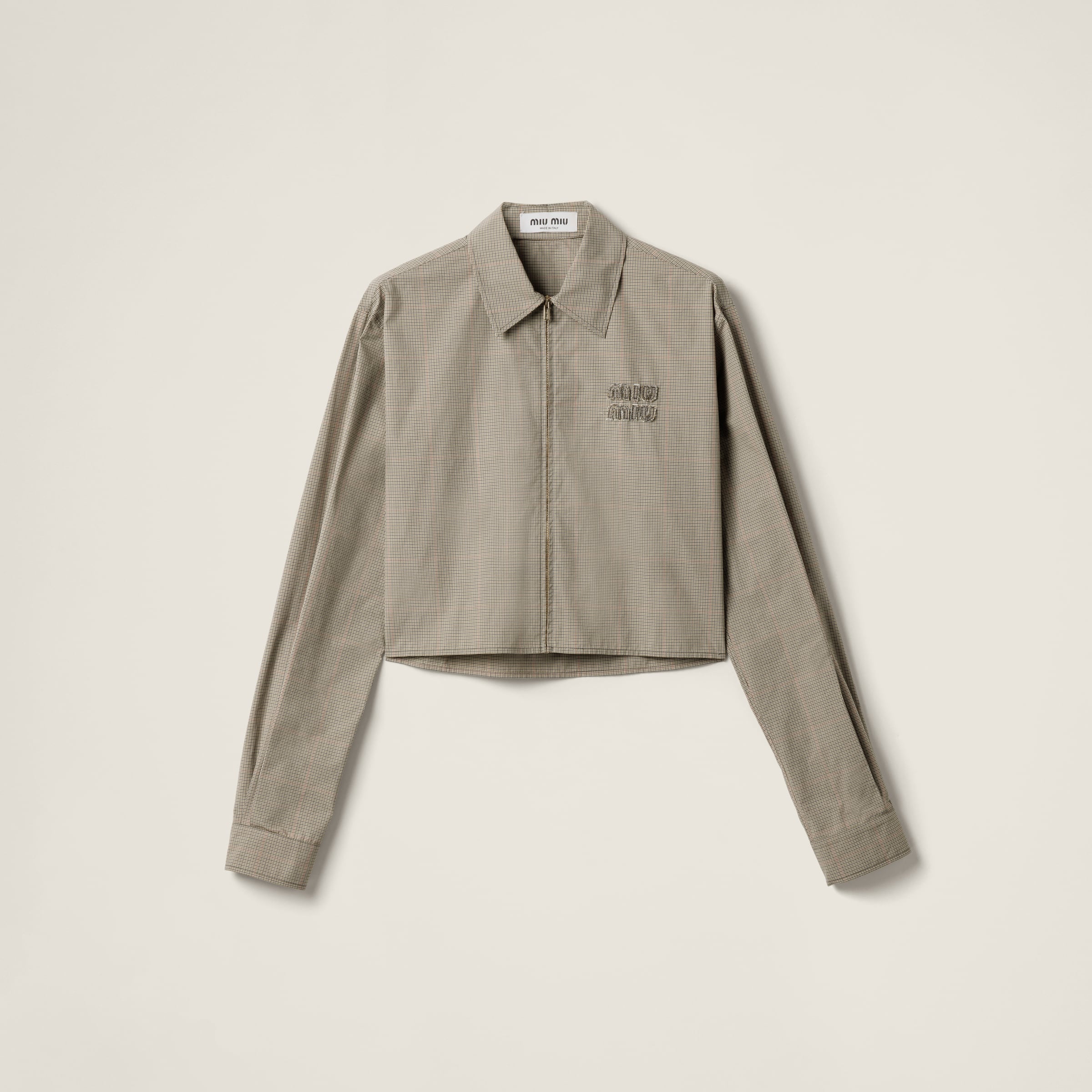 Technical check shirt