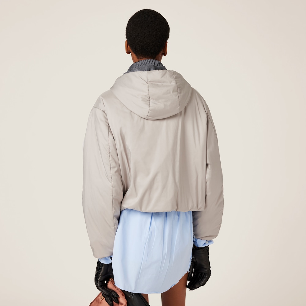 Technical pongé jacket
